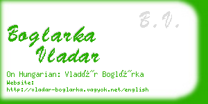 boglarka vladar business card